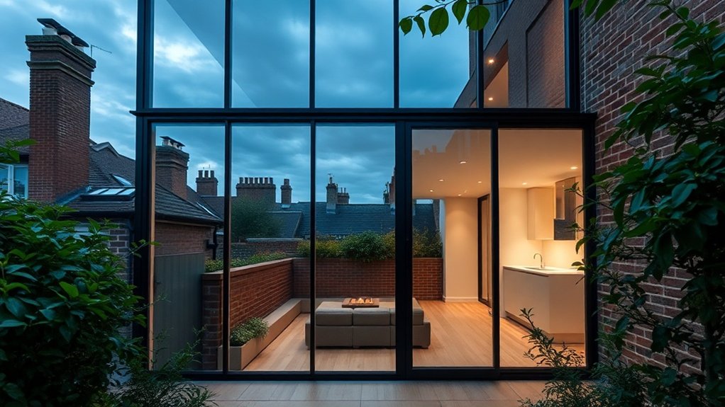 Glass Extension Walls Mitcham