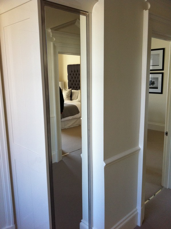 Full-length wardrobe mirror fitted in Mitcham home